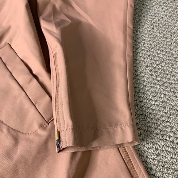 JoyLab Womens Rain Jacket Size XS Pink Long Sleeve Full Zip Snap Pocket Collared - Picture 4 of 14